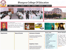 Tablet Screenshot of bhargavacollegeofeducation.com